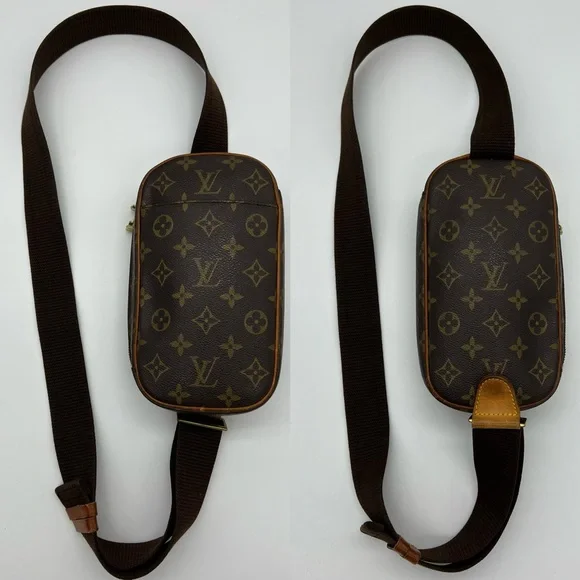 âSOLDâAuthentic Louis Vuitton monogram Gange belt bag - Picture 7 of 16